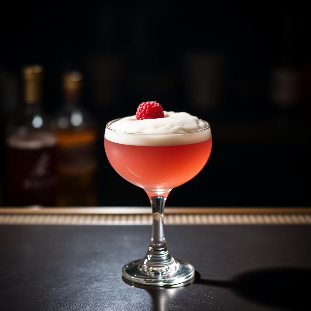Clover Club cocktail in a Coupe