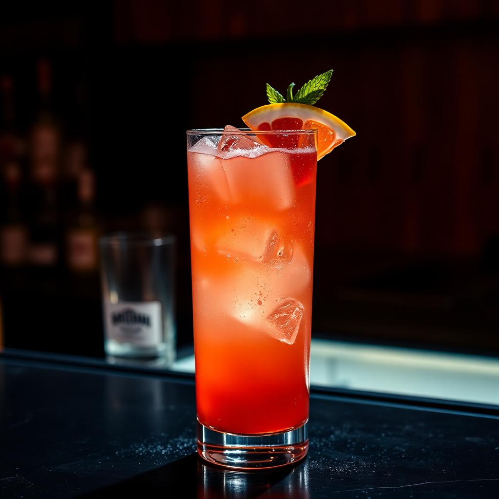 Paloma cocktail in a Highball